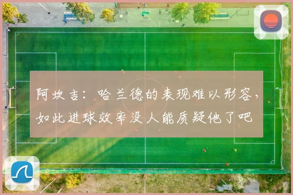 阿坎吉：哈兰德的表现难以形容，如此进球效率没人能质疑他了吧